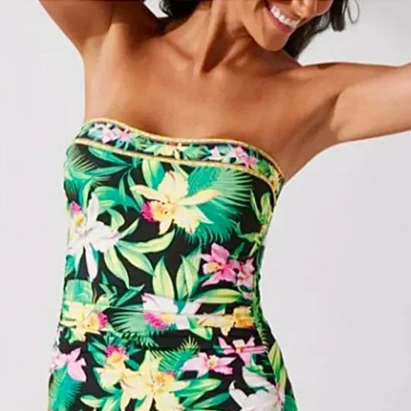 Tommy Bahama Orchid Garden Underwire Bandini Top, 34B Bikinis